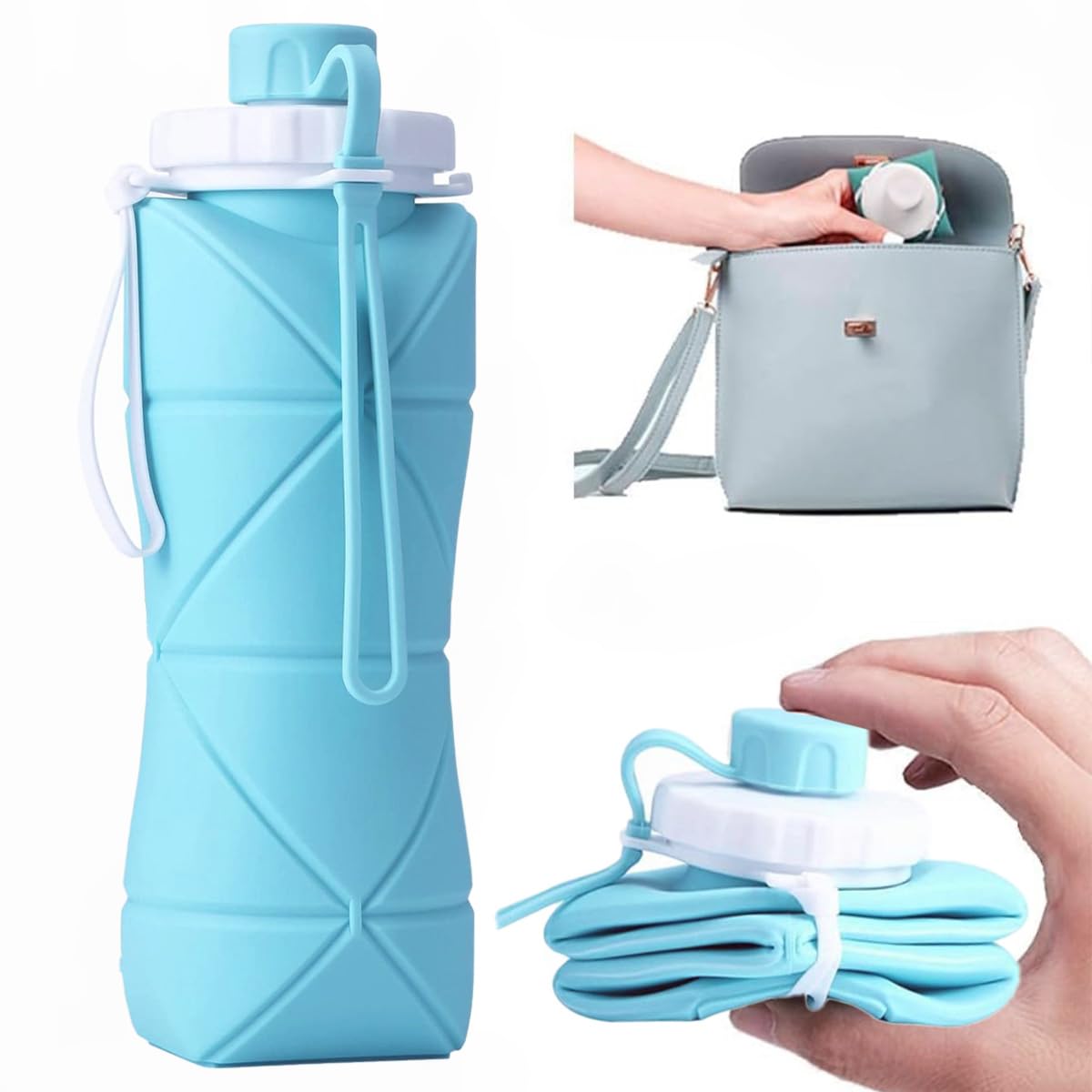 Foldable Silicone Bottle – Leakproof, Space-Saving & Travel Ready
