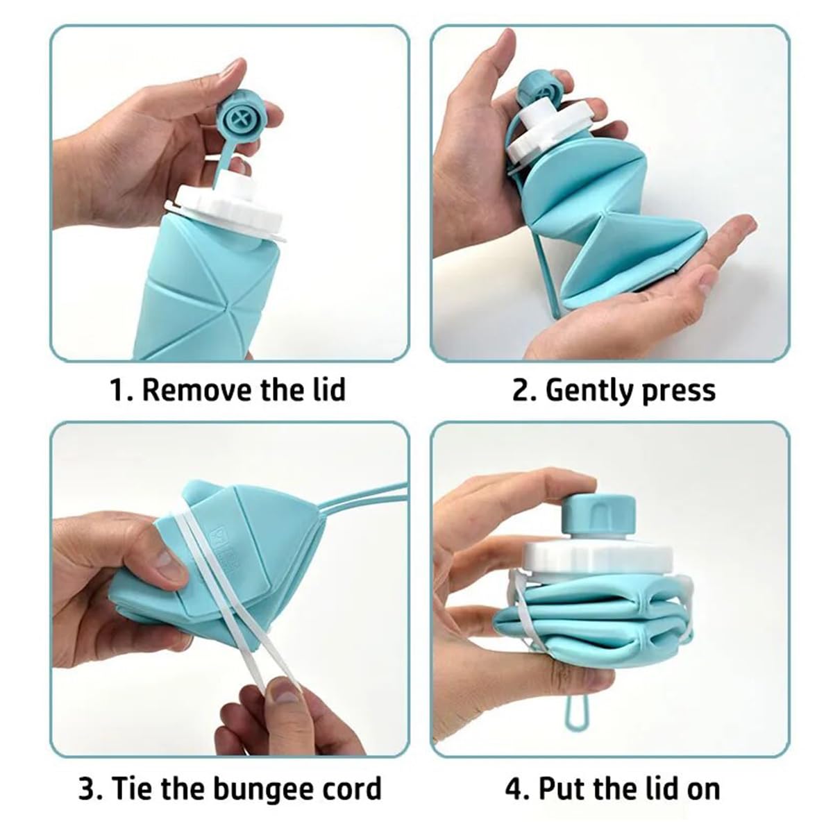 Foldable Silicone Bottle – Leakproof, Space-Saving & Travel Ready