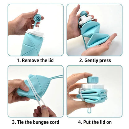 Foldable Silicone Bottle – Leakproof, Space-Saving & Travel Ready